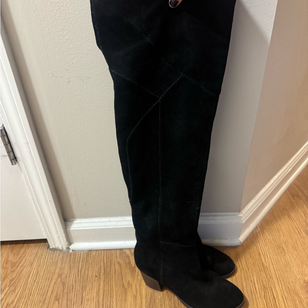 Sole Society Black Over the Knee Boots